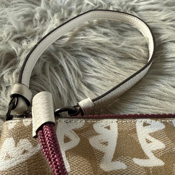 NWT COACH × GUANG YU  2656 Vale Gallery Pouch Signature Canvas W/ Rexy - Picture 6 of 8